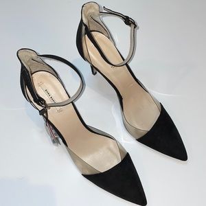 Zara Black Micro Suede Pumps (Read Description)